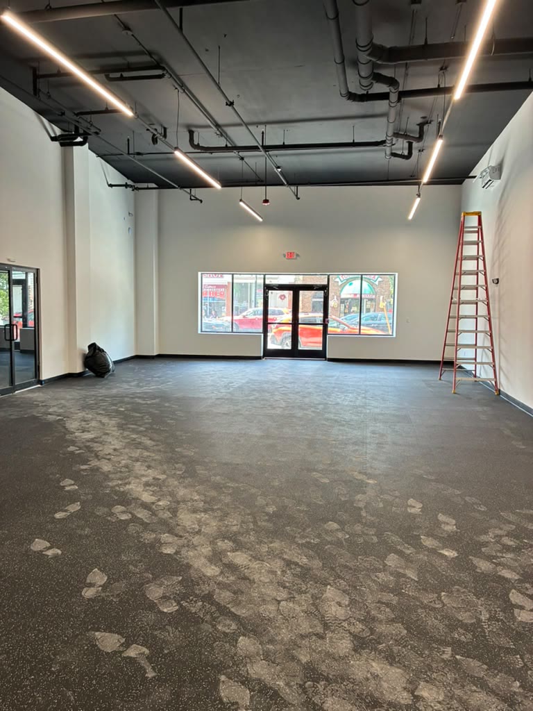Finished commercial retail interior