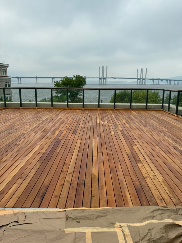 Finished rooftop deck project
