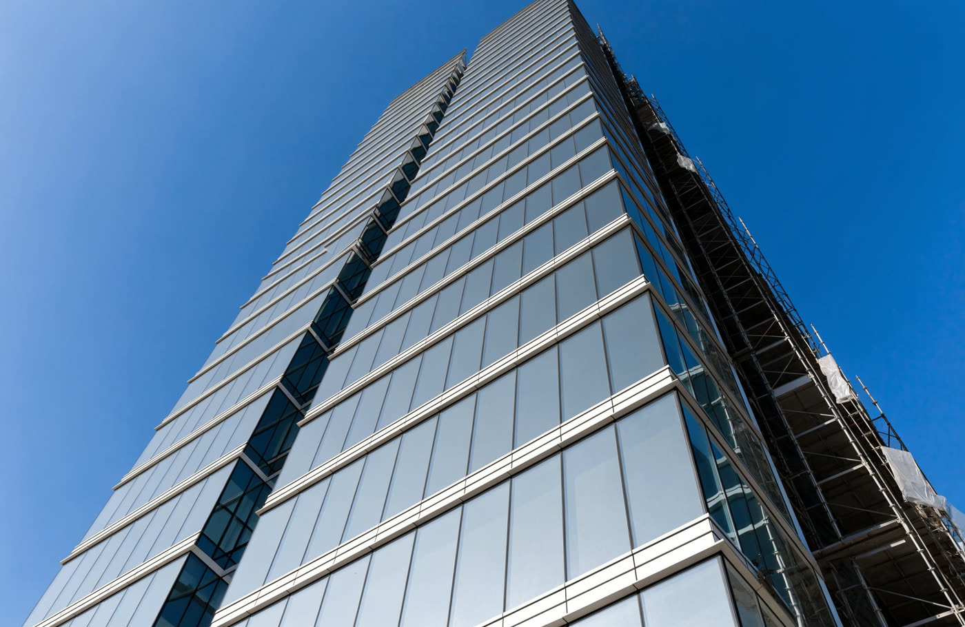 Commercial building painting project